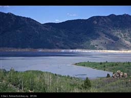 Tailings pond, Butte, Montana, USA