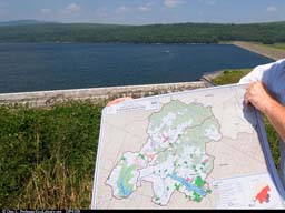 Rondout Reservoir with map